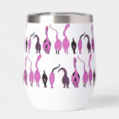 Lila Cat Hintern Muster (Rückseite)