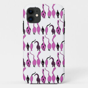 Lila Cat Hintern Muster Case-Mate iPhone Hülle