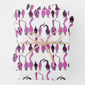 Lila Cat Hintern Muster Geschenkpapier Set (Beispiel)