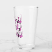 Lila Cat Hintern Muster Glas (Links)