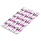 Lila Cat Hintern Muster Magnet (Linke Seite)