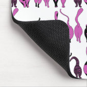Lila Cat Hintern Muster Mousepad (Ecke)