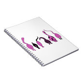Lila Cat-Hintern Notizblock (Rechte Seite)