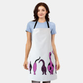 Lila Cat-Hintern Schürze (Getragen)