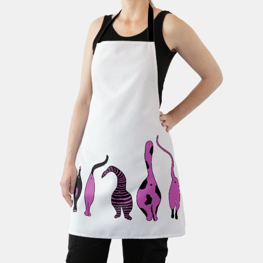 Lila Cat-Hintern Schürze (InSitu)