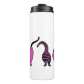 Lila Cat-Hintern Thermosbecher (Vorderseite)
