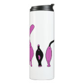 Lila Cat-Hintern Thermosbecher (Nach links gedreht)