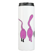 Lila Cat-Hintern Thermosbecher (Rückseite)