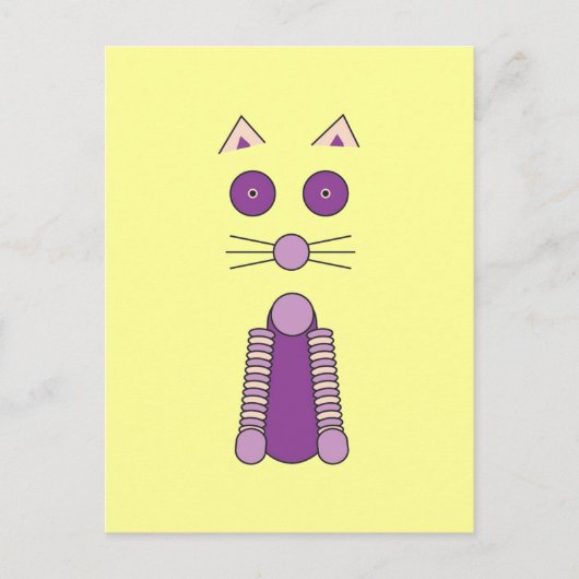 LILA CAT POSTKARTE (Vorderseite)