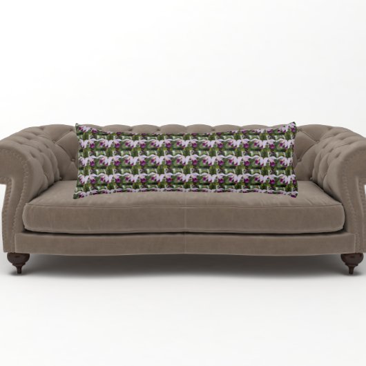 Lila Cattleya Orchias Blumenmuster Kissen