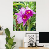 Lila Cattleya Orchids Poster (Heimbüro)