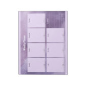 Lila Celestial Weekly Planner - Stilvoll Notizblock (Rotiert)