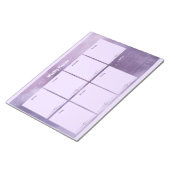 Lila Celestial Weekly Planner - Stilvoll Notizblock (angewinkelt)