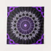 Lila Chakra Tapestes - Spirituelle Wände Kunst Wandteppich (Vorderseite (Horizontal))