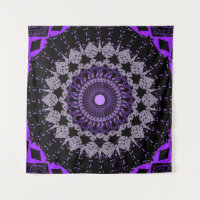 Lila Chakra Tapestes - Spirituelle Wände Kunst