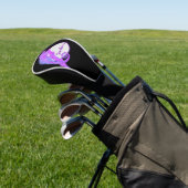 Lila Chameleon mit Circle Personalisiert Golf Headcover (In SItu)