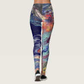 Lila Chaos-Farben Leggings (Rückseite)