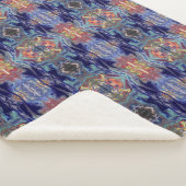 Lila Chaos-Farben Sherpadecke (3/4)