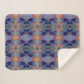 Lila Chaos-Farben Sherpadecke (Vorderseite (Horizontal))