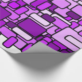 Lila Chaos Geschenkpapier (Ecke)