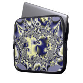 Lila Chaos Laptopschutzhülle (Vorderseite Links)