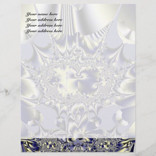 Lila Chaos Letterhead Briefkopf (Vorderseite)