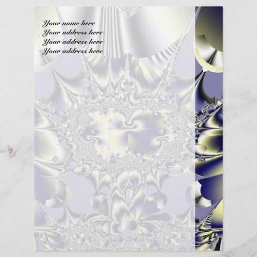 Lila Chaos Personalisiert Letterhead Briefbogen (Vorderseite)