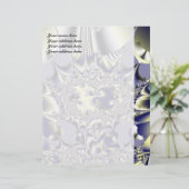 Lila Chaos Personalisiert Letterhead Briefbogen (Stehend Vorderseite)