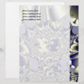 Lila Chaos Personalisiert Letterhead Briefbogen (Vorne/Hinten)