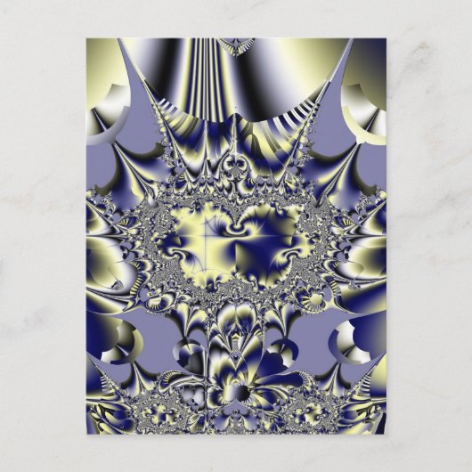 Lila Chaos Postkarte (Vorderseite)