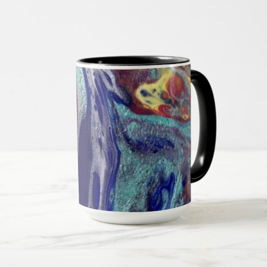 Lila Chaos Tasse (VorderseiteRechts)