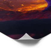 Lila Chaoswitz im Dunkelwald Poster (Ecke)