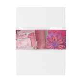 Lila charmante Hochzeit Einladungsbanderole (Rückseitenbeispiel)