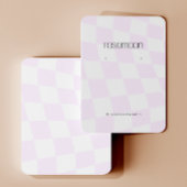 Lila Checked Earring Display Card