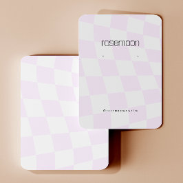 Lila Checked Earring Display Card