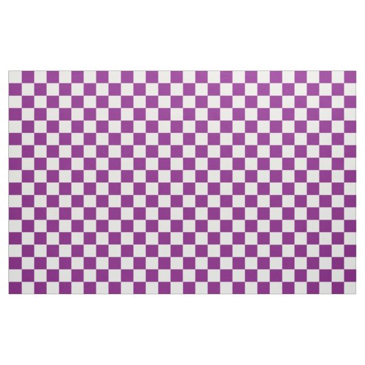 Lila Checkered Stoff (Yard (91,4 cm))