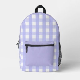 Lila Checkprint Nähbeutel schneiden Bedruckter Rucksack