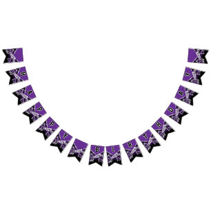 Lila Cheerleader Birthday Wimpelkette