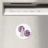 Lila Cheerleader Magnet (In Situ (Geschirrspüler))
