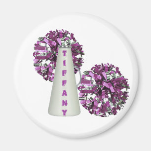 Lila Cheerleader-Magnet Magnet