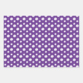 Lila Cheerleader Pom Pom Muster Geschenkpapier Set (Vorderseite)