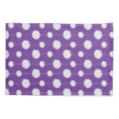 Lila Cheerleader Pom Pom Muster Kissenbezug (Rückseite)