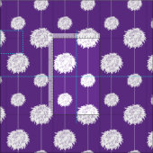 Lila Cheerleader Pom Pom Muster Stoff (Kachel)