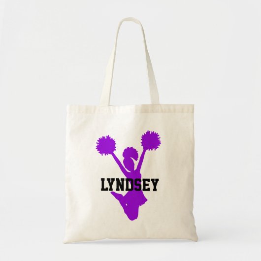 Lila Cheerleader Tote Bag Tragetasche (Vorne)