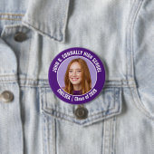 Lila Chereleader Foto High School Spirit Button (Beispiel)