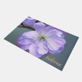 Lila Cherry Blossom Doormat Fußmatte (Schrägansicht)
