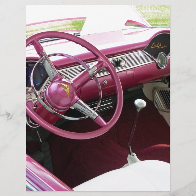 Lila Chevy Bel Air (Vorderseite)