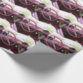 Lila Chevy Bel Air Geschenkpapier (Ecke)