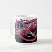 Lila Chevy Bel Air Kaffeetasse (Vorderseite Links)