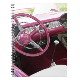 Lila Chevy Bel Air Notizblock